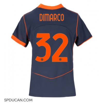 Zenski Nogometni Dres Inter Milan Federico Dimarco #32 Rezervni 2025-26 Kratak Rukav Zenski Nogometni Dres Inter Milan Federico Dimarco #32 Rezervni 2025-26 Kratak Rukav